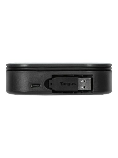 Targus | Universal DisplayLink USB-C Dual Monitor Travel Docking Station, 80W | HDMI ports quantity 2 | Ethernet LAN Targus | Universal DisplayLink USB-C Dual Monitor Travel Docking Station, 80W | HDMI ports quantity 2 | Ethernet LAN