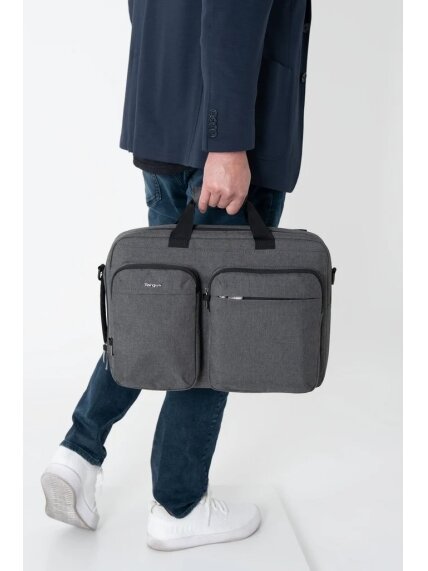 Targus 15-16" Hybrid Briefcase Backpack - Grey | Targus 6
