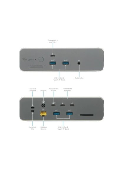 Targus DOCK230EUZ | Thunderbolt 5 Triple Video 8K EcoSmart Dock with 140W EPR 1 Targus DOCK230EUZ | Thunderbolt 5 Triple Video 8K EcoSmart Dock with 140W EPR 1