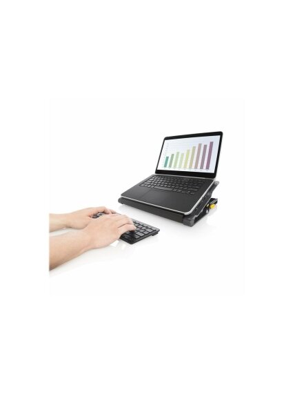 Targus Stand | Chill Mat with 4 USB-A Port Hub - for up to 16-inch Laptops | Black/Grey 7
