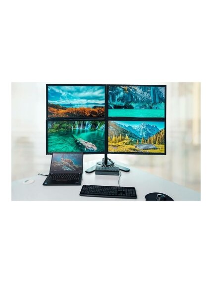 Targus | USB-C Universal Quad 4K (QV4K) Docking Station | DOCK570EUZ | DisplayPorts quantity 4 | USB 3.0 (3.1 Gen 1) Type-C ports quantity 1x USB-C 3.0 Port, 4x USB 3.0 Ports | HDMI ports quantity 4 | 100 W 10 Targus | USB-C Universal Quad 4K (QV4K) Docking Station | DOCK570EUZ | DisplayPorts quantity 4 | USB 3.0 (3.1 Gen 1) Type-C ports quantity 1x USB-C 3.0 Port, 4x USB 3.0 Ports | HDMI ports quantity 4 | 100 W 10