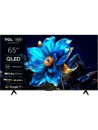 TCL 4K QLED TV | 65T69C | 65 | Smart TV | Google TV | UHD | Black