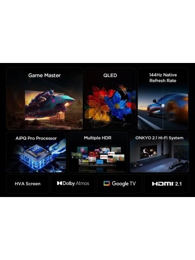 TCL 4K QLED TV | 65T8C | 65 | Smart TV | Google TV