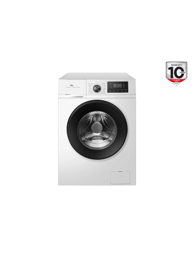 TCL Washing machine | FF1024WA2 | Energy efficiency class A-10% | Front loading | Washing capacity 10 kg | 1400 RPM | Depth 61 cm | Width 59.5 cm | Display | LED | Steam function | White TCL Washing machine | FF1024WA2 | Energy efficiency class A-10% | Front loading | Washing capacity 10 kg | 1400 RPM | Depth 61 cm | Width 59.5 cm | Display | LED | Steam function | White
