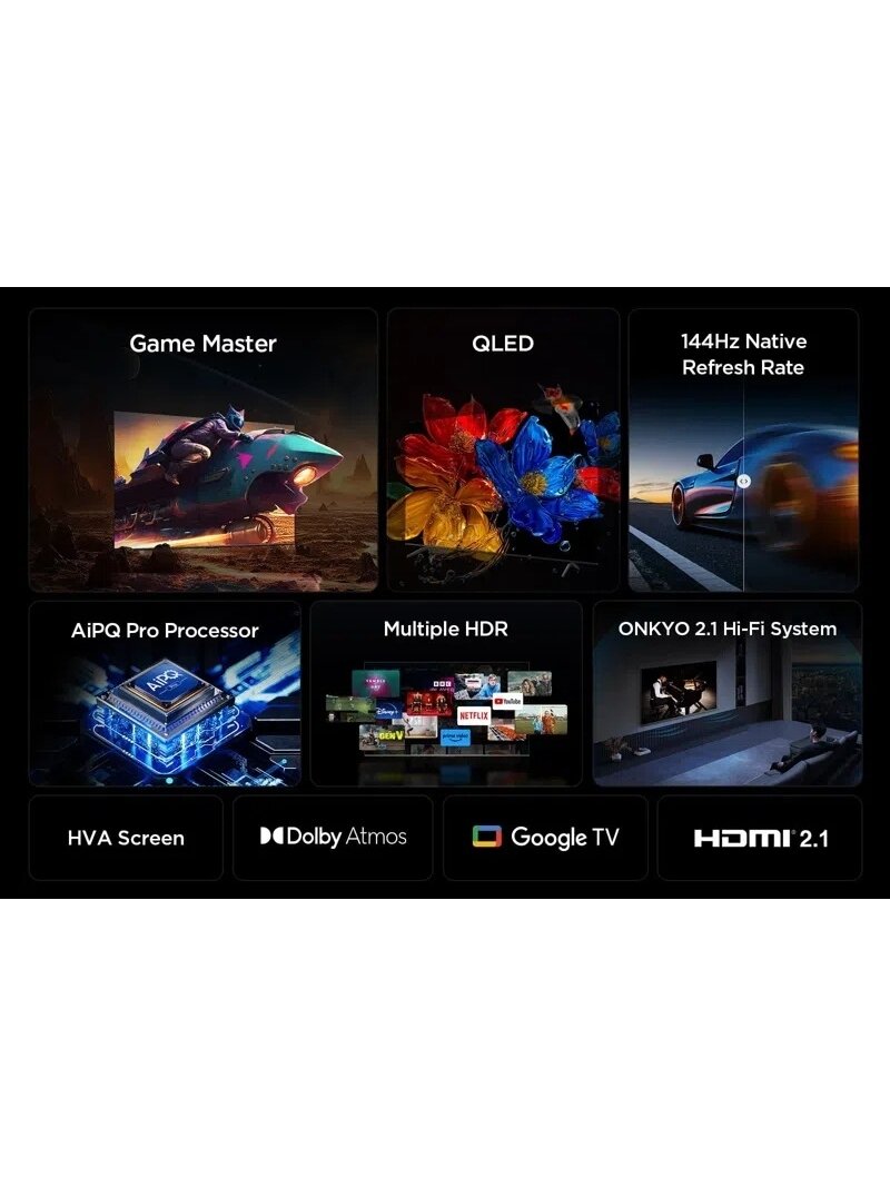 TCL 4K QLED TV | 65T8C | 65 | Smart TV | Google TV 1 TCL 4K QLED TV | 65T8C | 65 | Smart TV | Google TV 1