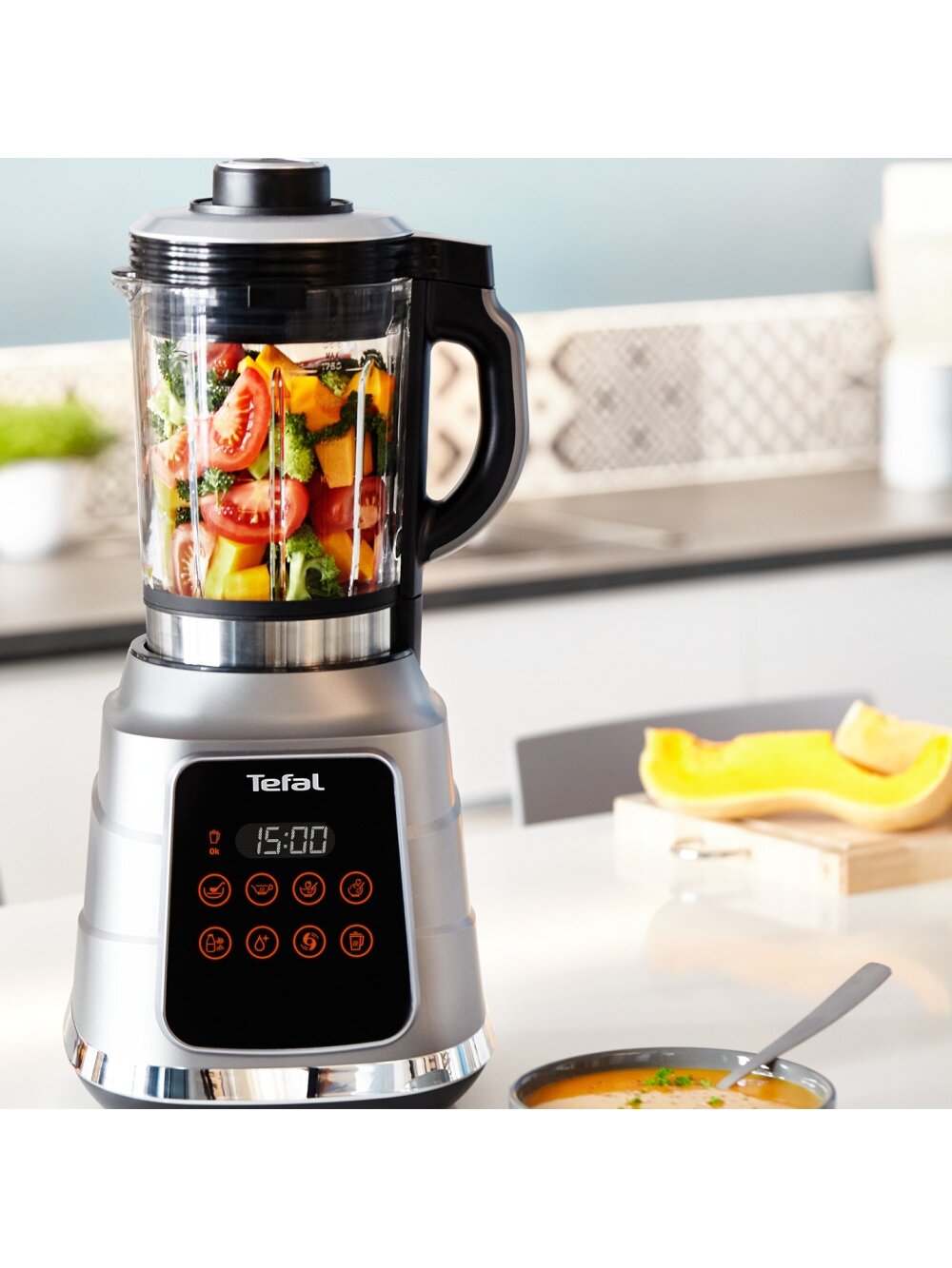 TEFAL | Blender | BL985A31 | Tabletop | 1300 W | Jar material Glass | Jar capacity 1.4 L | Ice crushing | Grey 3 TEFAL | Blender | BL985A31 | Tabletop | 1300 W | Jar material Glass | Jar capacity 1.4 L | Ice crushing | Grey 3