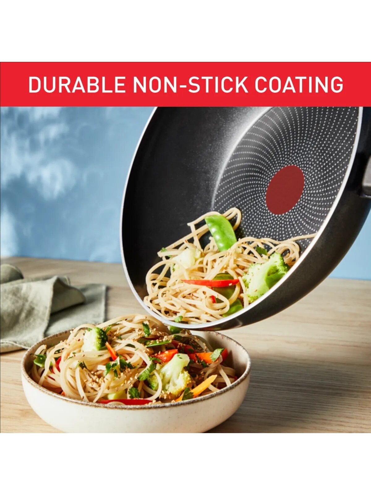 TEFAL Pan | H0561942 | Wok | Diameter 28 cm | Suitable for induction hob | Fixed handle | Black 2 TEFAL Pan | H0561942 | Wok | Diameter 28 cm | Suitable for induction hob | Fixed handle | Black 2