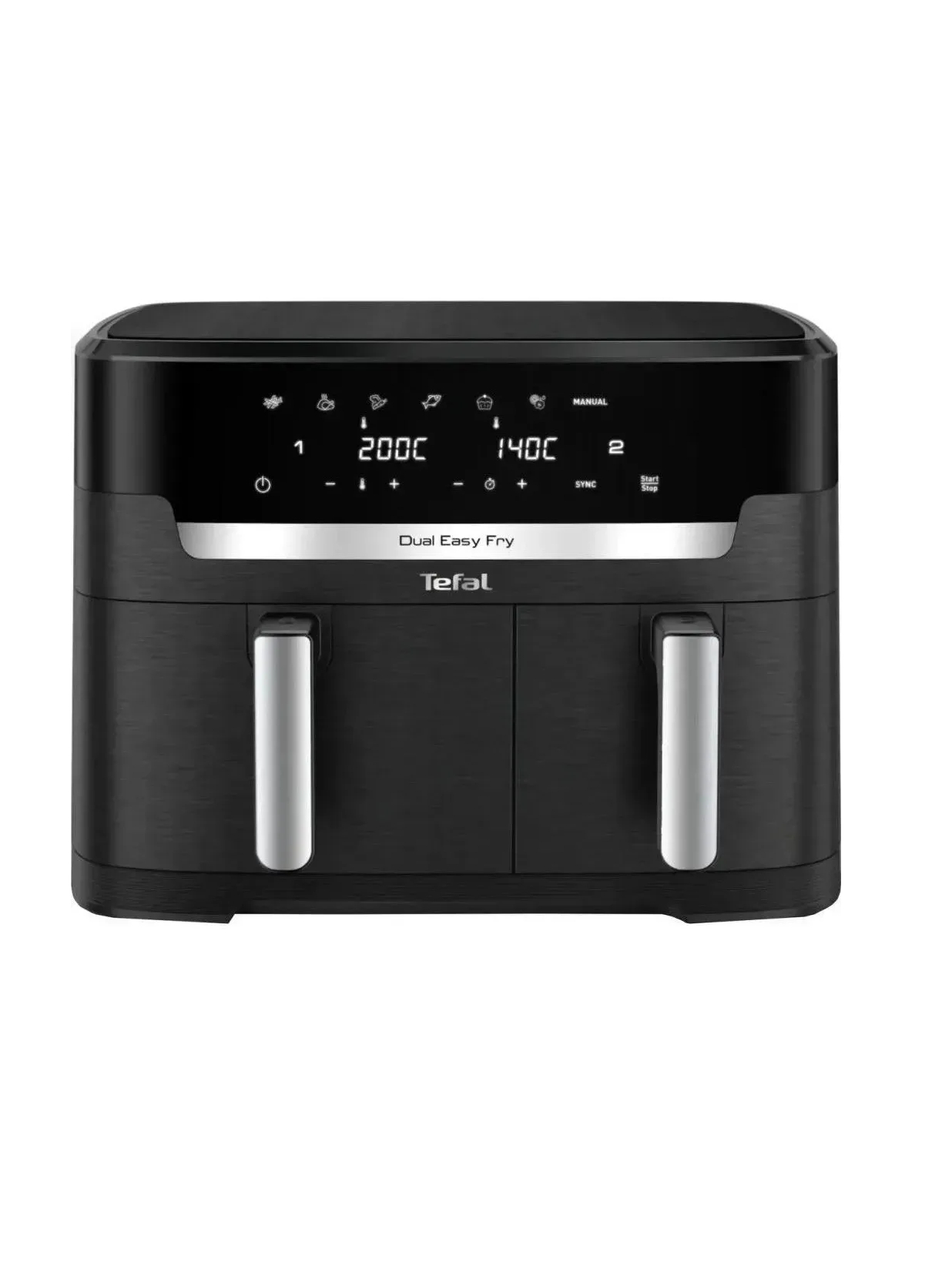 TEFAL | Air Fryer | EY942HE0 Easy Fry Dual XXL | Power 2700 W | Capacity 11 L | Black TEFAL | Air Fryer | EY942HE0 Easy Fry Dual XXL | Power 2700 W | Capacity 11 L | Black