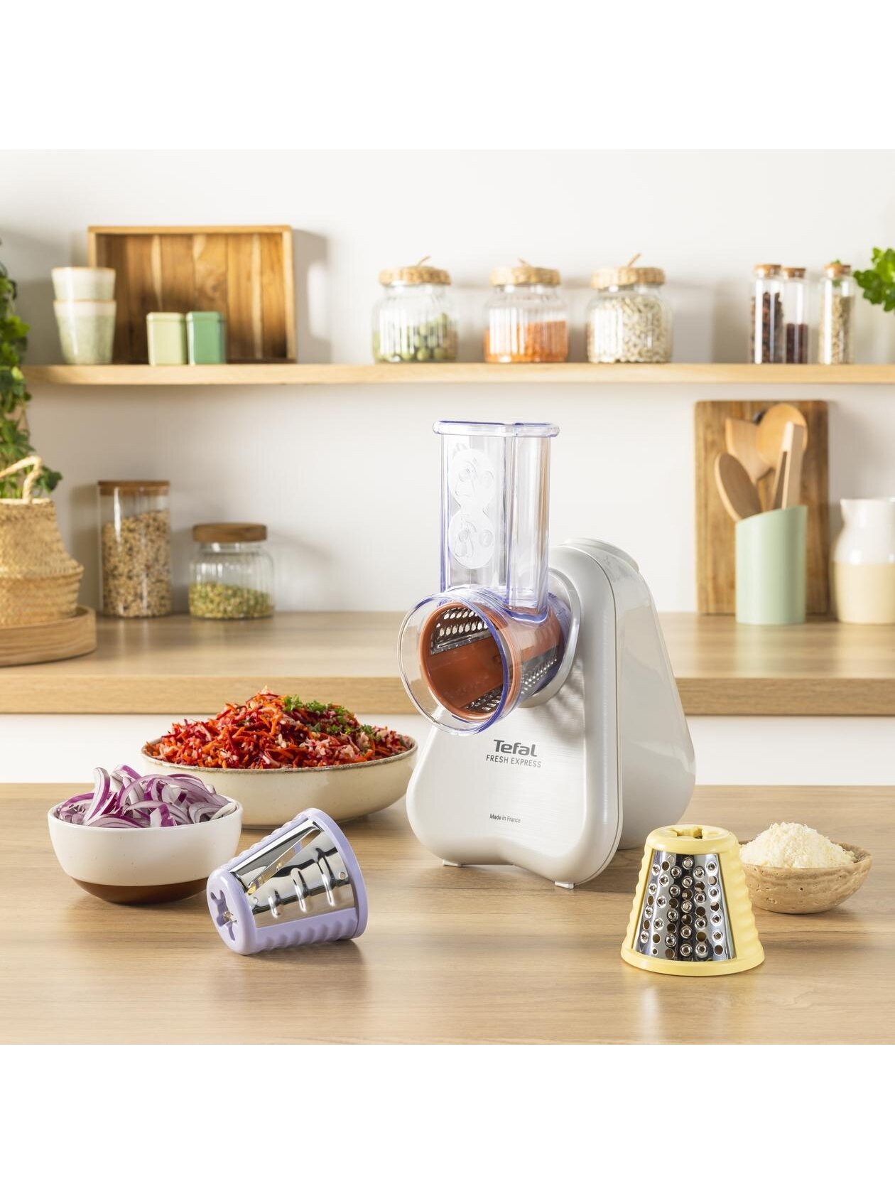 TEFAL Vegetable slicer | Fresh Express DN853BE0 | Light Gray | 150 W 5 TEFAL Vegetable slicer | Fresh Express DN853BE0 | Light Gray | 150 W 5