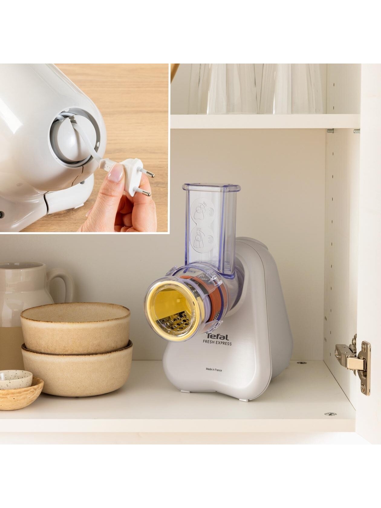 TEFAL Vegetable slicer | Fresh Express DN853BE0 | Light Gray | 150 W 6