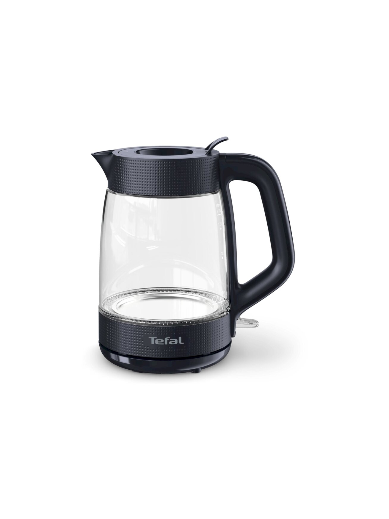 TEFAL Kettle | KO2G08E0 | 2000 W | Electric | 1.7 L | Heat-resistant glass | 360° rotational base | Black/Transparent 1