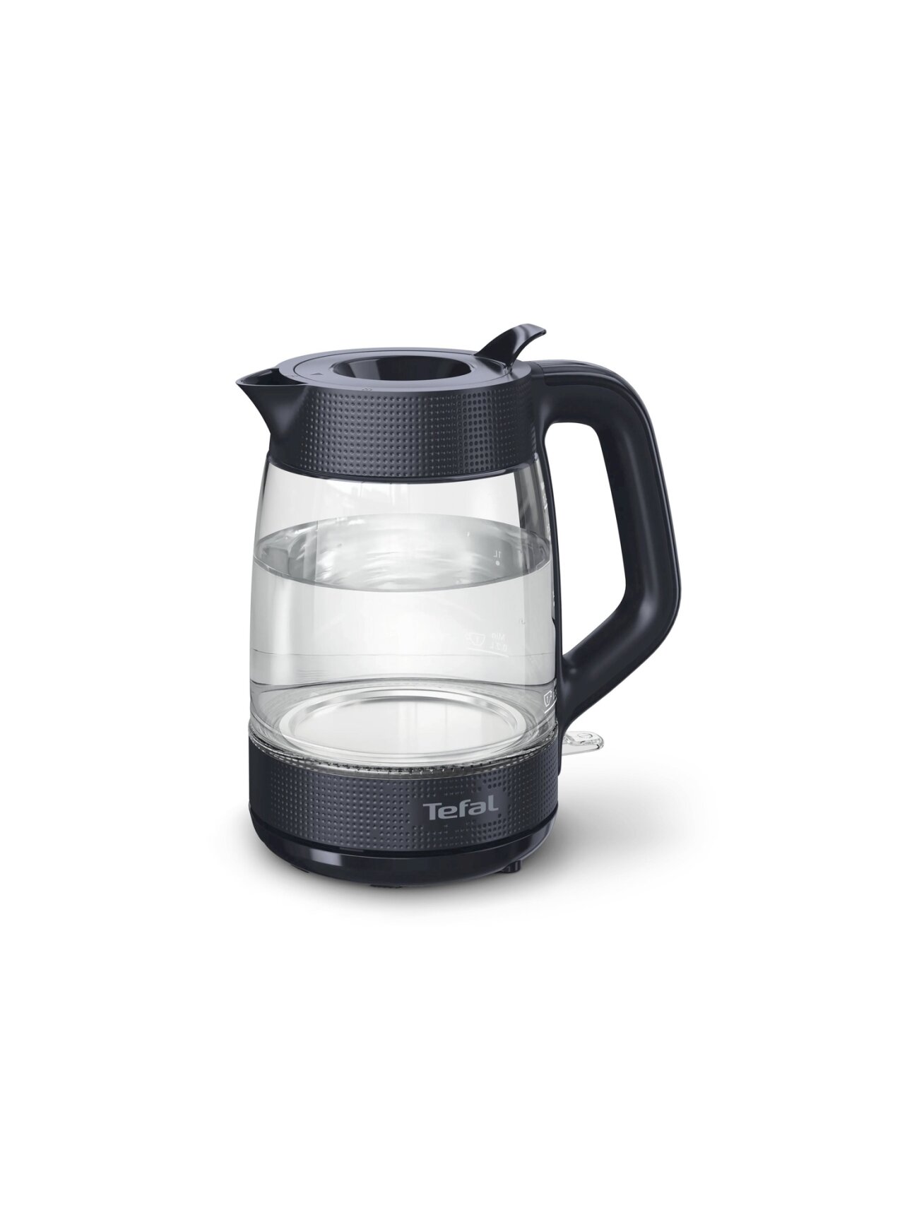 TEFAL Kettle | KO2G08E0 | 2000 W | Electric | 1.7 L | Heat-resistant glass | 360° rotational base | Black/Transparent
