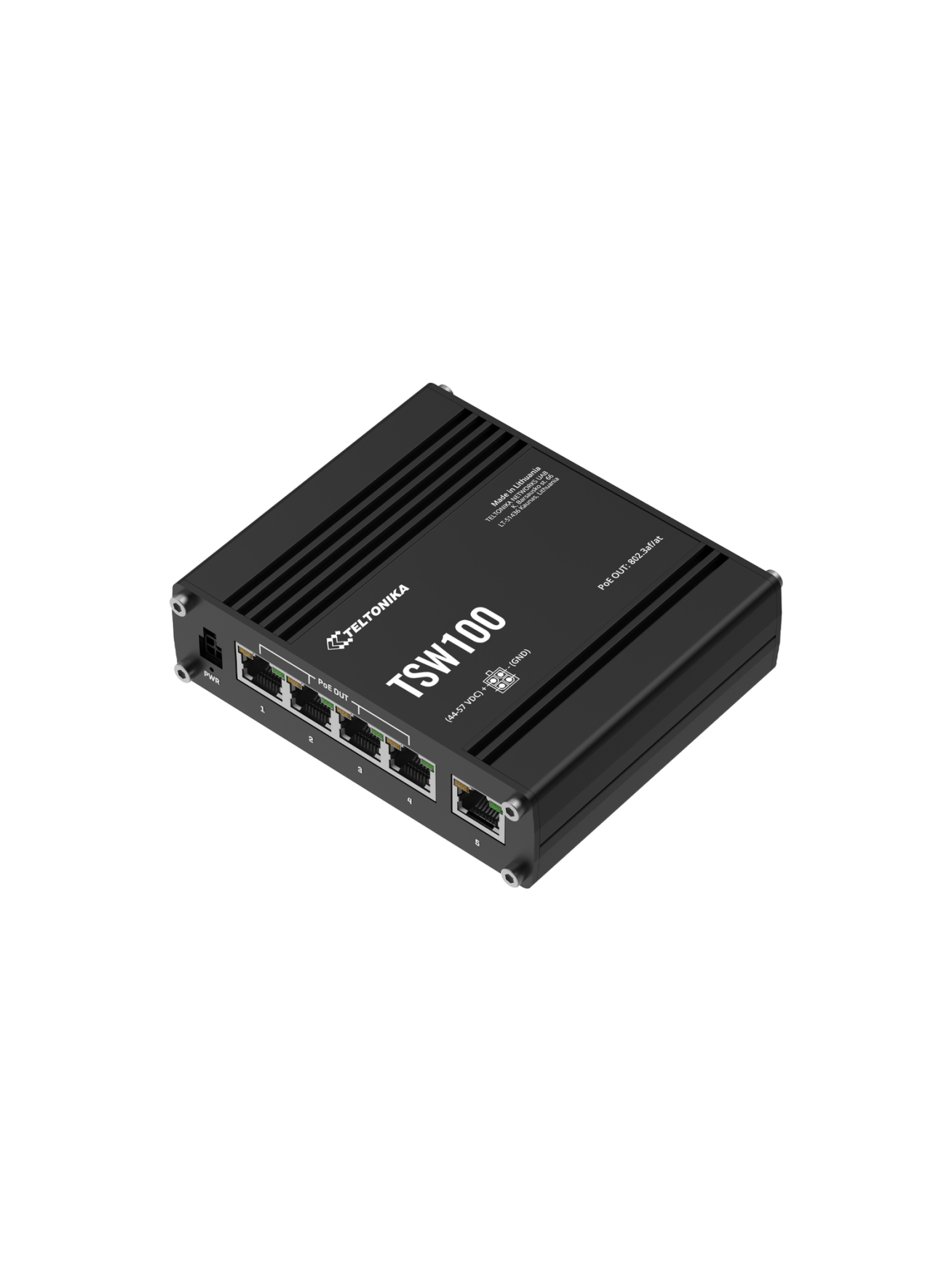 Teltonika Ethernet Switch | TSW100 | Unmanaged | Wall-mountable 1 Teltonika Ethernet Switch | TSW100 | Unmanaged | Wall-mountable 1