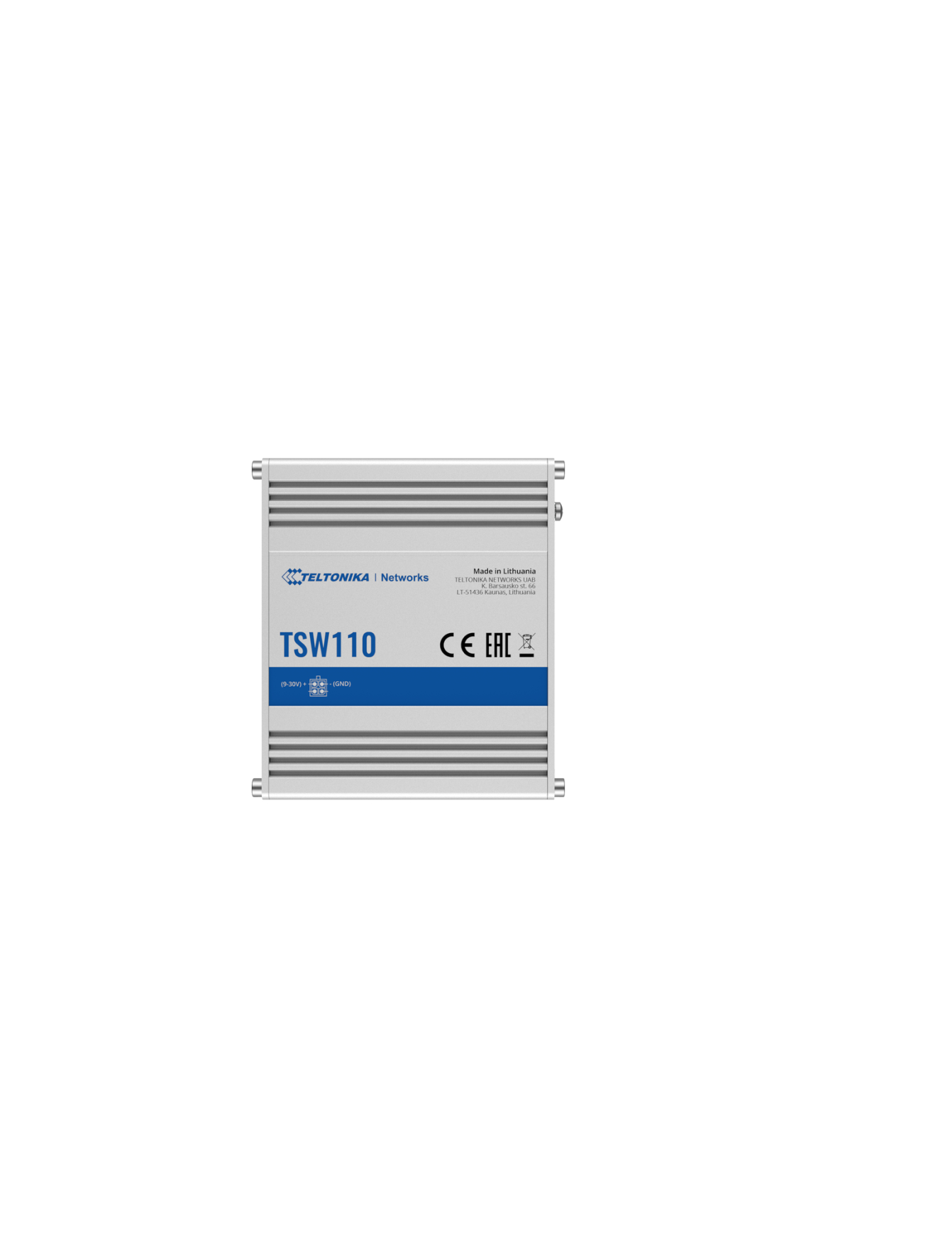 Teltonika | Switch | TSW110 | Unmanaged | Gigabit Ethernet (copper) ports quantity 5 | 10 Gbps (RJ-45) ports quantity 0 | SFP ports quantity 0 | SFP+ ports quantity 0 | Combo ports quantity 0 | PoE+ ports quantity 0 | Passive PoE ports quantity Possibilit 2 Teltonika | Switch | TSW110 | Unmanaged | Gigabit Ethernet (copper) ports quantity 5 | 10 Gbps (RJ-45) ports quantity 0 | SFP ports quantity 0 | SFP+ ports quantity 0 | Combo ports quantity 0 | PoE+ ports quantity 0 | Passive PoE ports quantity Possibilit 2