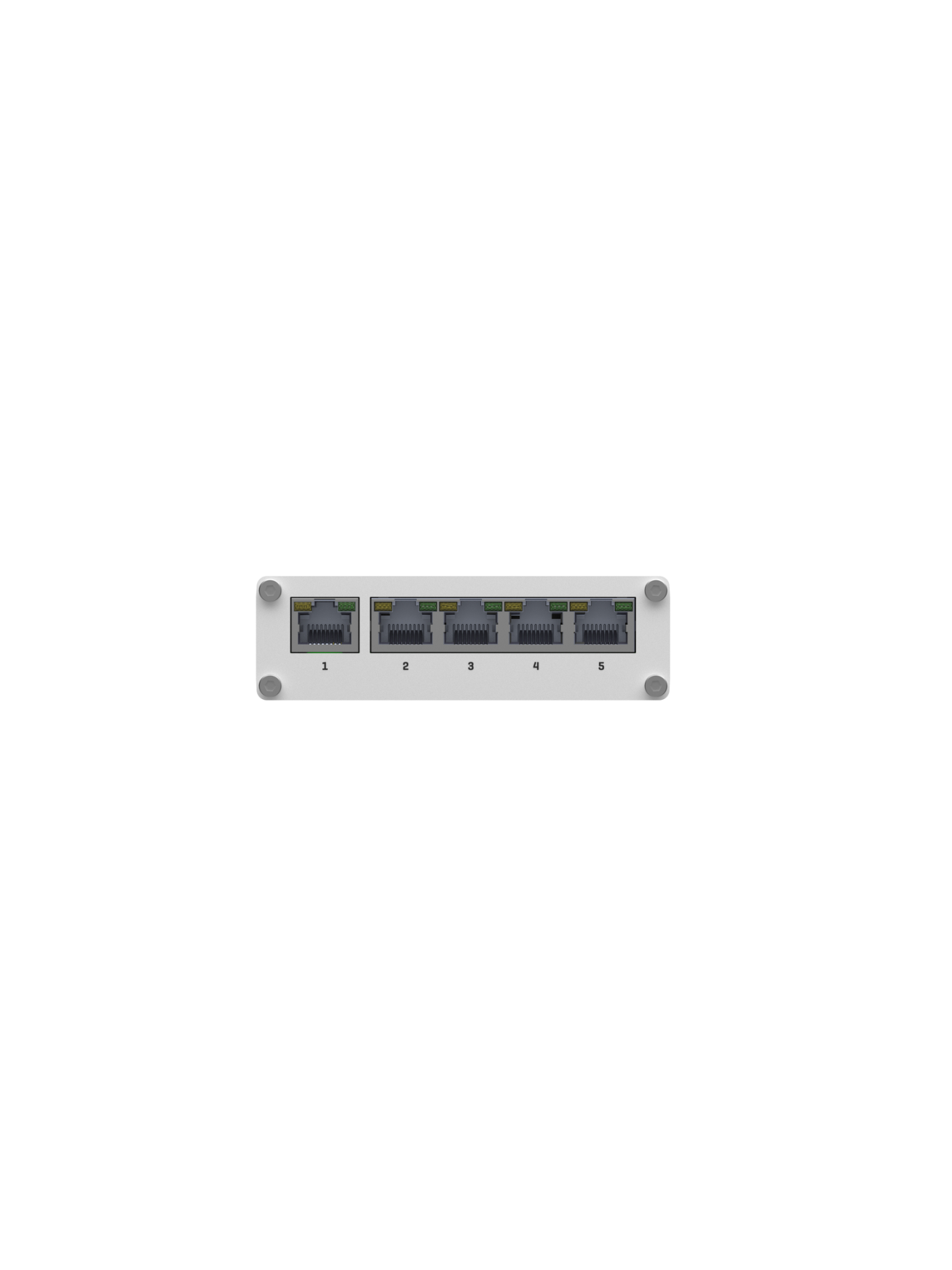 Teltonika | Switch | TSW110 | Unmanaged | Gigabit Ethernet (copper) ports quantity 5 | 10 Gbps (RJ-45) ports quantity 0 | SFP ports quantity 0 | SFP+ ports quantity 0 | Combo ports quantity 0 | PoE+ ports quantity 0 | Passive PoE ports quantity Possibilit 4 Teltonika | Switch | TSW110 | Unmanaged | Gigabit Ethernet (copper) ports quantity 5 | 10 Gbps (RJ-45) ports quantity 0 | SFP ports quantity 0 | SFP+ ports quantity 0 | Combo ports quantity 0 | PoE+ ports quantity 0 | Passive PoE ports quantity Possibilit 4