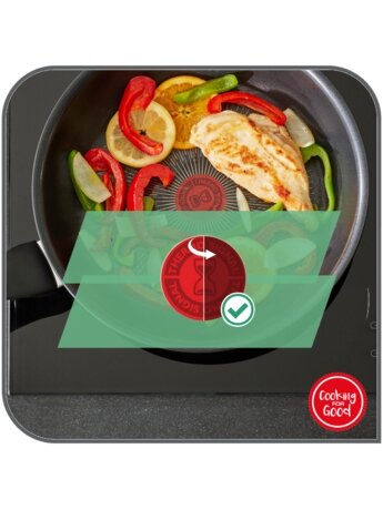 TEFAL | Frying Pan | B5690453 Easy Plus | Frying | Diameter 24 cm | Not suitable for induction hob | Fixed handle 4
