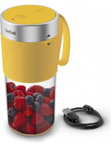 TEFAL | Blender | BL1C0230 LightMix On the Go | Tabletop | Jar material Tritan | Jar capacity 0.3 L | Yellow/Transparent TEFAL | Blender | BL1C0230 LightMix On the Go | Tabletop | Jar material Tritan | Jar capacity 0.3 L | Yellow/Transparent
