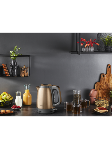 TEFAL Coppertinto Kettle | KI280G10 | Electric | 2400 W | 1.7 L | Stainless steel | 360° rotational base | Copper/Black TEFAL Coppertinto Kettle | KI280G10 | Electric | 2400 W | 1.7 L | Stainless steel | 360° rotational base | Copper/Black