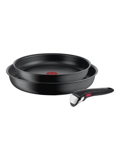 TEFAL | Frypan set | L7649253 Ingenio Ultimate | Frying | Diameter 24/28 cm | Suitable for induction hob | Removable handle | Black TEFAL | Frypan set | L7649253 Ingenio Ultimate | Frying | Diameter 24/28 cm | Suitable for induction hob | Removable handle | Black