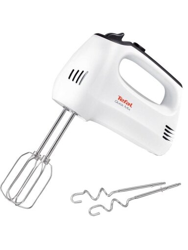TEFAL Hand mixer | HT3101 QuickMix | Hand Mixer | 300 W | Number of speeds 5 | Turbo mode | White