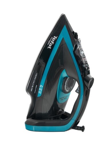 TEFAL | Iron | FV8066E0 | Steam Iron | 3000 W | Water tank capacity 270 ml | Continuous steam 50 g/min | Steam boost performance 280 g/min | Black/Blue TEFAL | Iron | FV8066E0 | Steam Iron | 3000 W | Water tank capacity 270 ml | Continuous steam 50 g/min | Steam boost performance 280 g/min | Black/Blue