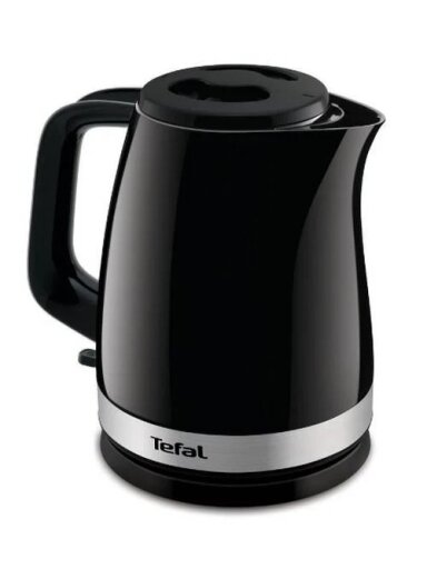 TEFAL | Kettle | KO150F30 Delfini Vision | Electric | 2400 W | 1.5 L | Plastic | 360° rotational base | Black/Stainless steel TEFAL | Kettle | KO150F30 Delfini Vision | Electric | 2400 W | 1.5 L | Plastic | 360° rotational base | Black/Stainless steel