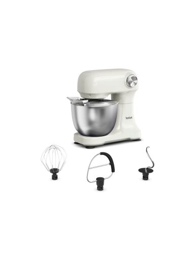 TEFAL QB140AF0 Bake Easy | Kitchen Machine | 500 W | Number of speeds 12 | Bowl capacity 3.5 L | Beige TEFAL QB140AF0 Bake Easy | Kitchen Machine | 500 W | Number of speeds 12 | Bowl capacity 3.5 L | Beige