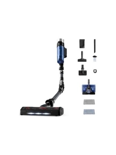 TEFAL Vacuum Cleaner | TY20C7 X-force Flex Aqua | Cordless operating | 250 W | Black/Blue