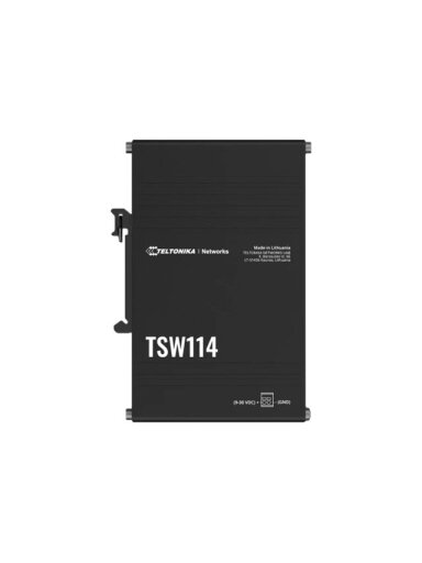 Teltonika DIN Rail Switch | TSW114 | Unmanaged | Wall-mountable | Gigabit Ethernet (copper) ports quantity 5 | Power supply type 2-pin industrial DC power socket