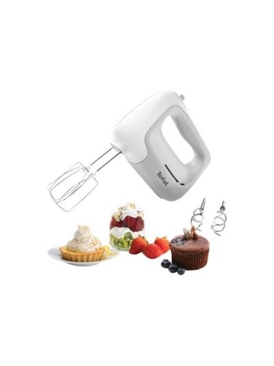 TEFAL | Hand Mixer | HT450B38 | Hand Mixer | 450 W | Number of speeds 5 | Turbo mode | White 3 TEFAL | Hand Mixer | HT450B38 | Hand Mixer | 450 W | Number of speeds 5 | Turbo mode | White 3