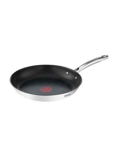 TEFAL Pan | G7320434 Duetto+ | Frying | Diameter 24 cm | Suitable for induction hob | Fixed handle | Black/Silver