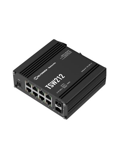 Teltonika Switch, 8 ports | TSW212 | L2 managed | Wall-mountable | SFP ports quantity 2 Teltonika Switch, 8 ports | TSW212 | L2 managed | Wall-mountable | SFP ports quantity 2