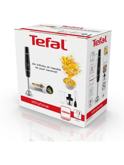 TEFAL | Blender | HB943838 InfintyForce | Hand Blender | 1000 W | Number of speeds 1 | Chopper | Black 4 TEFAL | Blender | HB943838 InfintyForce | Hand Blender | 1000 W | Number of speeds 1 | Chopper | Black 4