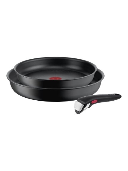 TEFAL | Frypan set | L7649253 Ingenio Ultimate | Frying | Diameter 24/28 cm | Suitable for induction hob | Removable handle | Black TEFAL | Frypan set | L7649253 Ingenio Ultimate | Frying | Diameter 24/28 cm | Suitable for induction hob | Removable handle | Black