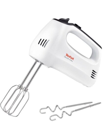 TEFAL Hand mixer | HT3101 QuickMix | Hand Mixer | 300 W | Number of speeds 5 | Turbo mode | White