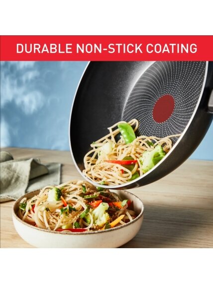 TEFAL Pan | H0561942 | Wok | Diameter 28 cm | Suitable for induction hob | Fixed handle | Black 2 TEFAL Pan | H0561942 | Wok | Diameter 28 cm | Suitable for induction hob | Fixed handle | Black 2