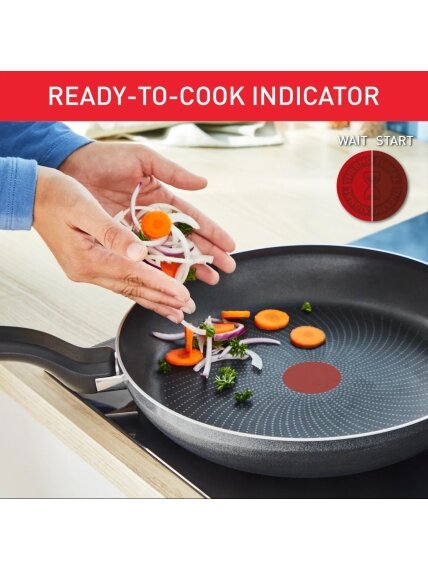 TEFAL Pan | H0561942 | Wok | Diameter 28 cm | Suitable for induction hob | Fixed handle | Black 3