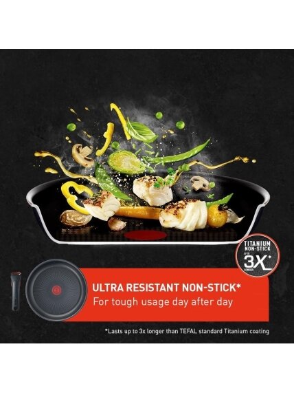 TEFAL Pot Set, 4 pcs | L7649453 Ingenio Ultimate | 16/18/20 cm | Aluminum | Black 3
