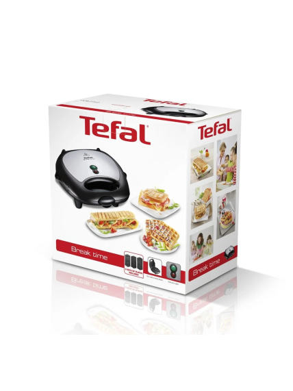 TEFAL | Sandwitch Maker | SW614831 | 700 W | Number of plates 3 | Black/Stainless Steel 3 TEFAL | Sandwitch Maker | SW614831 | 700 W | Number of plates 3 | Black/Stainless Steel 3