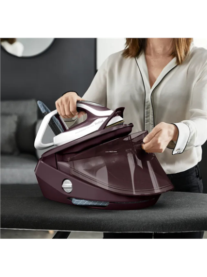 TEFAL | Steam Station Pro Express | GV9721E0 | 3000 W | 1.2 L | 7.9 bar | Auto power off | Vertical steam function | Calc-clean function | Burgundy 4 TEFAL | Steam Station Pro Express | GV9721E0 | 3000 W | 1.2 L | 7.9 bar | Auto power off | Vertical steam function | Calc-clean function | Burgundy 4