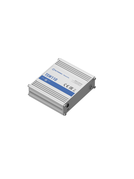 Teltonika | Switch | TSW110 | Unmanaged | Gigabit Ethernet (copper) ports quantity 5 | 10 Gbps (RJ-45) ports quantity 0 | SFP ports quantity 0 | SFP+ ports quantity 0 | Combo ports quantity 0 | PoE+ ports quantity 0 | Passive PoE ports quantity Possibilit 1 Teltonika | Switch | TSW110 | Unmanaged | Gigabit Ethernet (copper) ports quantity 5 | 10 Gbps (RJ-45) ports quantity 0 | SFP ports quantity 0 | SFP+ ports quantity 0 | Combo ports quantity 0 | PoE+ ports quantity 0 | Passive PoE ports quantity Possibilit 1
