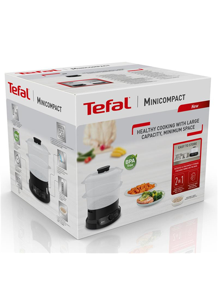 TEFAL | Food Steamer | VC139810 | Black | 800 W | Capacity 6 L | Number of baskets 2 2
