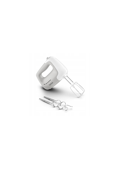 TEFAL | Hand Mixer | HT450B38 | Hand Mixer | 450 W | Number of speeds 5 | Turbo mode | White TEFAL | Hand Mixer | HT450B38 | Hand Mixer | 450 W | Number of speeds 5 | Turbo mode | White