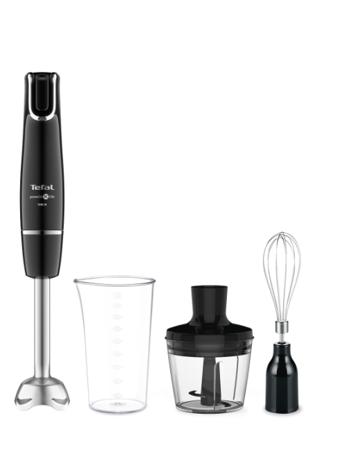 TEFAL | Blender | HB943838 InfintyForce | Hand Blender | 1000 W | Number of speeds 1 | Chopper | Black