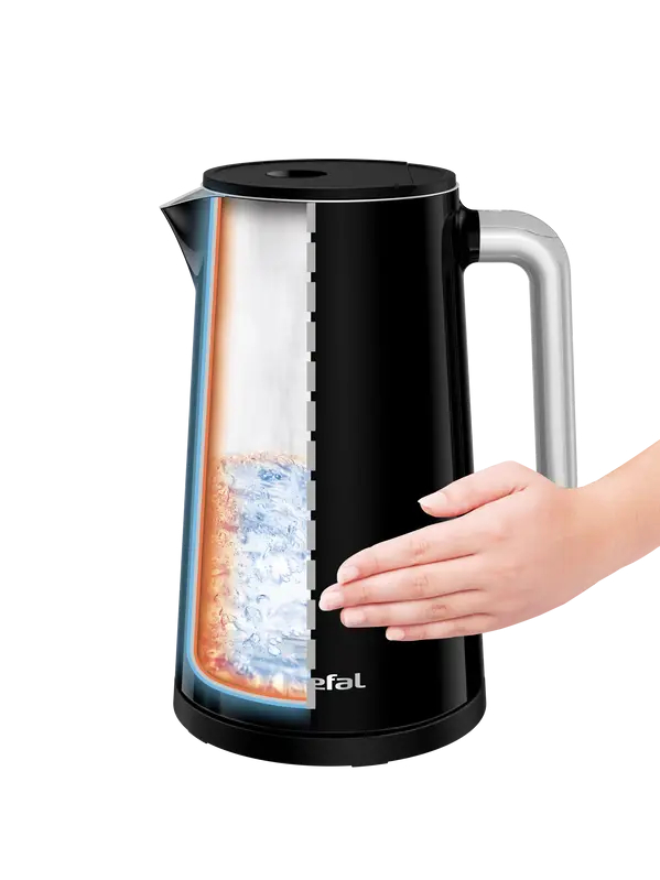 TEFAL Kettle | KO8518 | Electric | 1800 W | 1.7 L | Plastic | 360° rotational base | Black 1