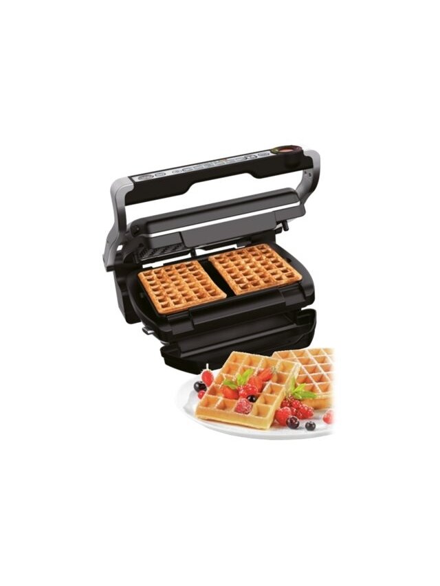 TEFAL | OptiGrill+ + Waffle plate set | GC716D12 | Electric Grill | 2000 W | Silver