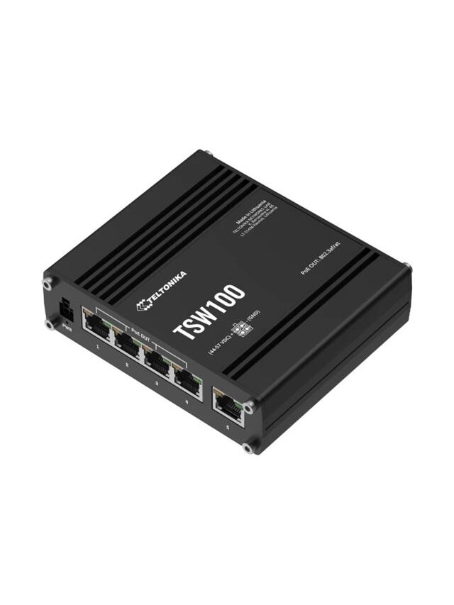 Teltonika Ethernet Switch | TSW100 | Unmanaged | Wall-mountable Teltonika Ethernet Switch | TSW100 | Unmanaged | Wall-mountable