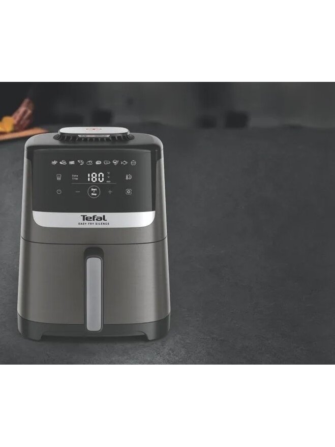 TEFAL Air Fryer | Easy Fry Silence EY551HE0 | Power 1650 W | Capacity 5 L | Gray 5