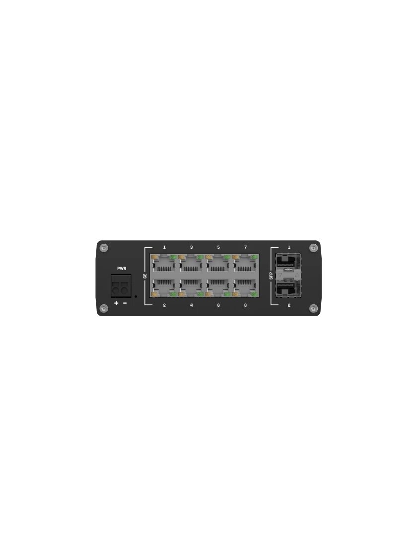 Teltonika Switch 8 GbE, 2 SFP ports | TSW210 3 Teltonika Switch 8 GbE, 2 SFP ports | TSW210 3