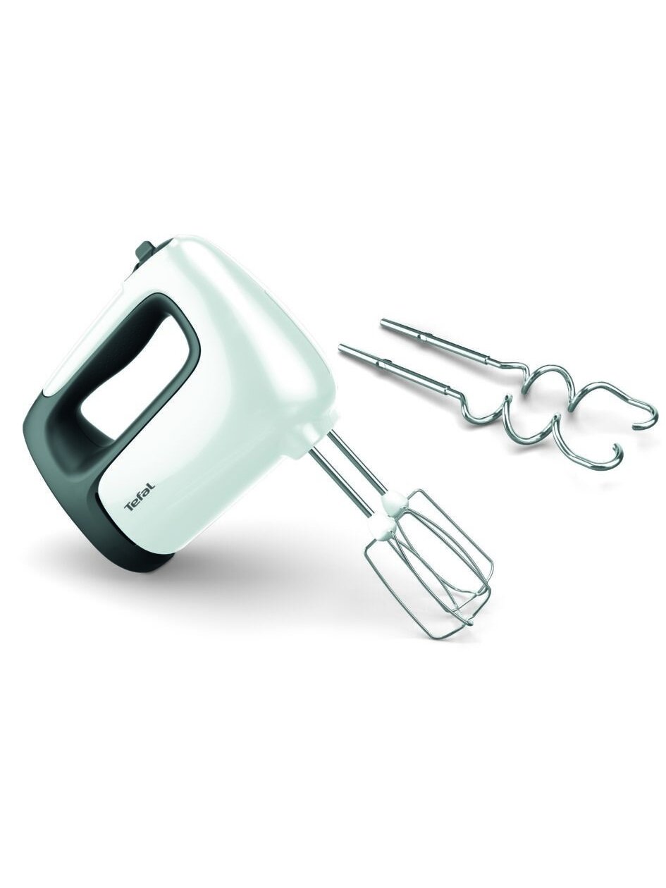 TEFAL | Hand mixer | HT460138 Prep'Mix | 500 W | Hand Mixer | Number of speeds 5 | Turbo mode | White/Grey 5